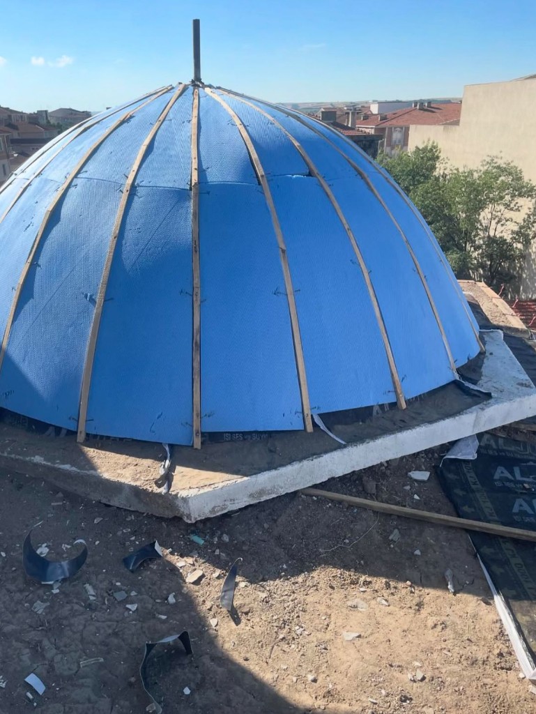 Kubbe kaplama uygulaması